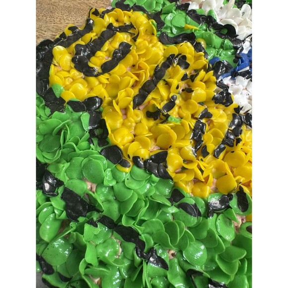 Vintage Melted Plastic Popcorn 3 Christmas Bells Rare HTF Holiday Bow - Picture 3 of 5